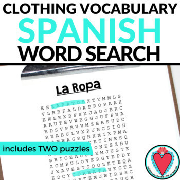 Game to Learn Spanish Clothes Vocabulary - Spanish Playground