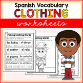 Spanish Clothing Vocabulary Worksheets - La Ropa en Español