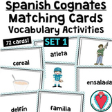 Spanish Cognates Activities Vocabulary Cards - Definite an