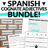 Spanish Cognates Adjectives Activities Bundle - Describe a