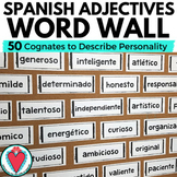 Spanish Cognates Adjectives Vocabulary Word Wall to Descri