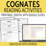 Spanish Cognates Reading Activities for Back to School and