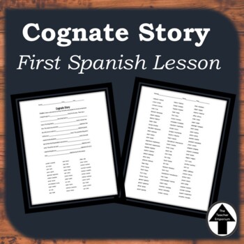 Preview of Spanish Cognates Story for Beginners First Spanish Lesson Day 1
