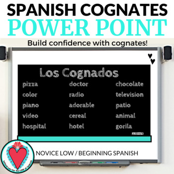 Preview of Spanish Cognates Unit PowerPoint Lesson and Activities - Spanish 1 Vocabulary