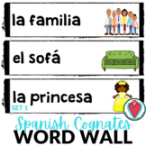 Spanish Cognates Vocabulary Word Wall - Bulletin Board - S