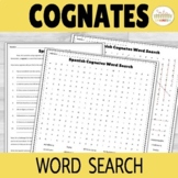 Spanish Cognates Word Search Activity with Digital Version