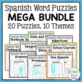 Spanish Cognates Word Puzzles BUNDLE