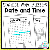 Spanish Cognates Word Puzzles: Date and Time