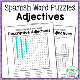 Spanish Cognates Word Puzzles: Adjectives