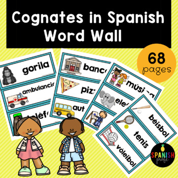 English Cognates Word Wall (Los cognados en ingles) - Spanish
