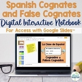 Spanish Cognates and False Cognates Digital Interactive Notebook