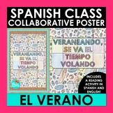 Spanish Collaborative Poster Summer Quote and Reading Activity