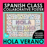 Spanish Collaborative Poster and Reading Activity Hola Verano