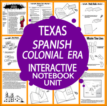 Preview of Spanish Colonial Era – 7th Grade Texas History – Texas 7th Grade History TEKS