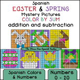 Spanish Color By Mystery Pictures Easter and Spring Additi