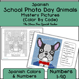 Spanish Color By Number Back To School Picture Day Dapper 