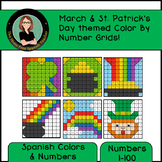 Spanish Color By Number Mystery Pictures for March St Patr