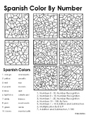 Spanish Color By Number Set Three