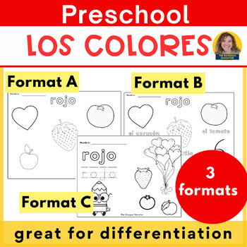 Buy Colors in Spanish Handout Los Colores Worksheet At-home