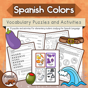 Preview of Spanish Color Puzzles and Activities