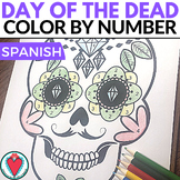 Spanish Day of the Dead Color By Number - Sugar Skull - Di