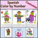 Spanish Color by Number Pictures - las personas - el payas