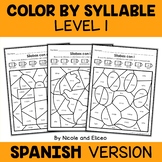 Spanish Color by Syllable Activities 1