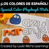 Spanish Colors Activities: Spanish Color Word Playdough Mats!