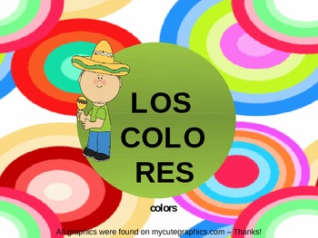 Preview of Spanish Colors Activity