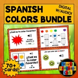 Spanish Colors Boom Cards, Spanish Digital Flashcards, Boo