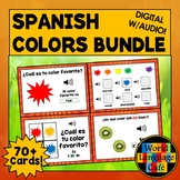 SPANISH COLORS BOOM CARDS ⭐ Spanish Digital Flashcards ⭐ B