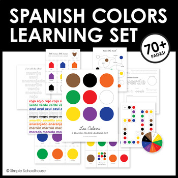 Preview of Spanish Colors Learning Set • Los Colores Bundle • Preschool/Kinder/Elementary