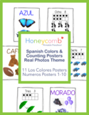 Spanish Colors & Counting Posters - Real Photos Theme