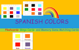 Spanish Colors:  Flashcards, Bingo Cards, and Memory Game 