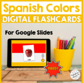 Spanish Colors Flashcards Digital for Google Drive FREE