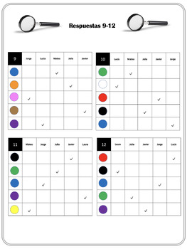 Spanish Colors Logic Puzzles by World Language Classroom | TPT