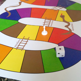 Spanish Colors & Numbers Game: Snakes & Ladders // Serpien