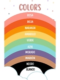 Spanish Colors Poster---PDF, PNG, JPG