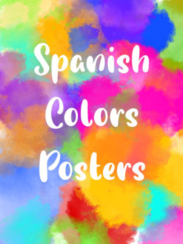 Preview of Spanish Colors Posters 