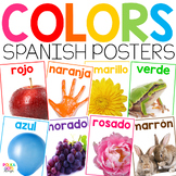 Spanish Colors Posters with Real Pictures | Spanish Classr