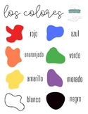 Spanish Colors Rainbow Worksheet