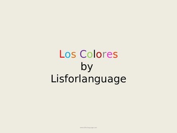 Spanish Colours- Los Colores by L is 4 Learning | TPT