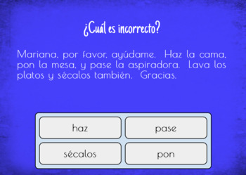 Spanish Commands With Boom Cards ™ for Distance Learning by The Profe ...