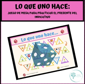 Preview of Spanish Communication Board game (Presente del Indicativo) Level A1-A2