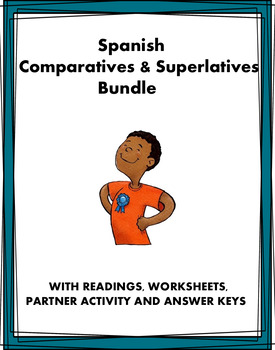 Preview of Spanish Comparatives & Superlatives Bundle: 5 Resources @30% off! (Comparativos)
