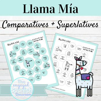 Preview of Spanish Speaking Activity Comparisons | Los Comparativos Llama Mía