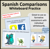 Spanish Comparisons Whiteboard Practice