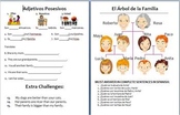 Spanish Comparisons and Family Vocab Review Stations