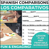 Spanish Comparisons | los Comparativos Printable Lesson Pl