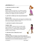 Spanish Conditional & Imperfect Subjunctive Reading: ¿Qué 